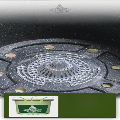 10 Pcs Cone Flower Pot Mesh Pad Drainage Screens for Planters Bottom Grid Mat Netting Insert Screen for Healthy Plants(58mm)