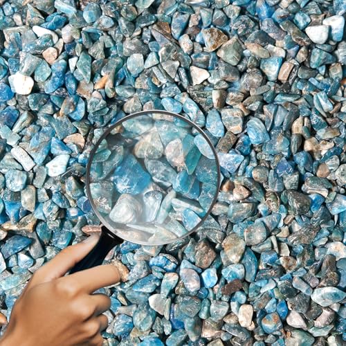 Apatite Crystal Chips Bulk 1lb, 900+ Pieces, 5-8mm Natural Gemstones - color: Apatite, size: 1LB