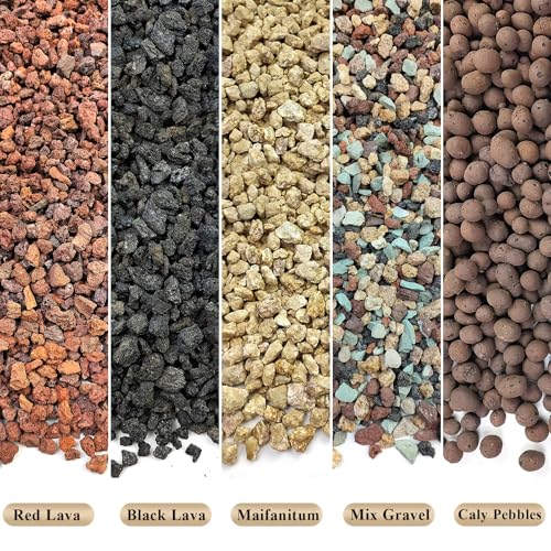 FANTIAN Clay Pebbles for Plants, 2 lbs Aquatic Plant Soil, 8-12 mm | Leca Clay Balls for Plants, Orchid Potting Mix, Soil Drainage, Used in Hydroponic Growing, Help with Root Development - color: Clay Pebbles