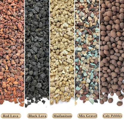 FANTIAN Clay Pebbles for Plants, 2 lbs Aquatic Plant Soil, 8-12 mm | Leca Clay Balls for Plants, Orchid Potting Mix, Soil Drainage, Used in Hydroponic Growing, Help with Root Development - color: Clay Pebbles
