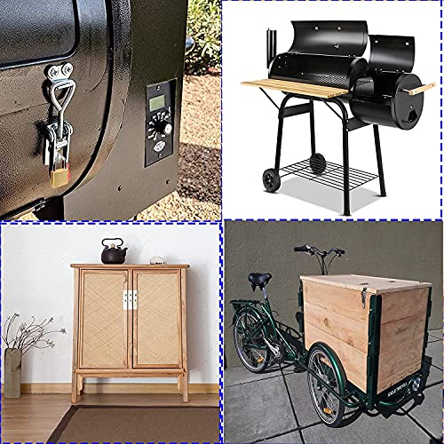 2PC 304 Stainless Steel Adjustable Lever Handle Lock Hasp Cabinet Box Latches Quick Release Toggle Latch Clamp Clasp Toolbox Case Hasp Hardware With Screws (Small) - size: Small