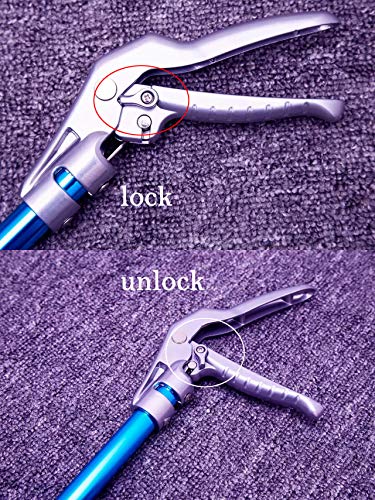 47-inch Snake Tongs Snake Catcher Grabber Tool Aluminum Alloy Reptile Catching Professional Equipment