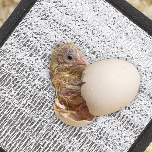 balacoo 2 Pcs Reflective Insulation Reptile Mat - 11.8" Under Tank Thermal Film for Snake Lizard Turtle - Maximizes Warmth for Reptile Heat Pad & Heat Tape