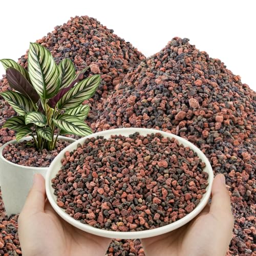 CJGQ 45lb Mix Lava Rocks for Plants - Horticultural Volcanic Rock Gravel for Landscaping - color: Mix Lava, size: 45lb