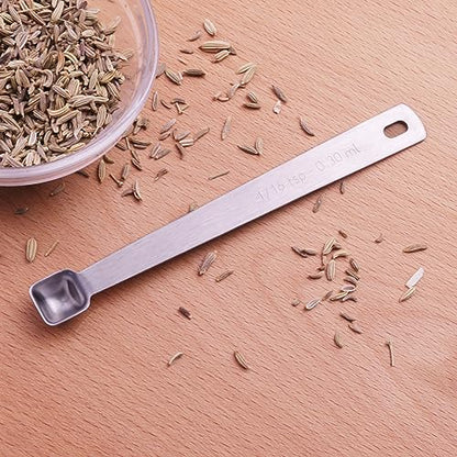 1PCS 1/16tsp(0.3ml) Tiny Measuring Spoon, Small Teaspoon for Tiny Amounts | High Precision, Food-Grade Stainless Steel, ‌Rust-Free, Dishwasher-Safe, Easy-Read Markings, Multi-Purpose, Sturdy & Durable - size: 1/16tsp|0.3ml