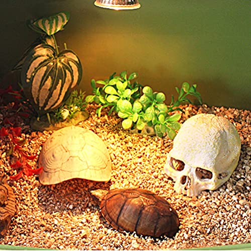 POPETPOP Turtle Shell Hideout Aquarium Basking Platform Resin Reptile Breeding Shelter for Freshwater and Saltwater Tanks Climbing Platform and Terrarium Decor 5.00 X 3.93 X 1.96 in 1 Pack