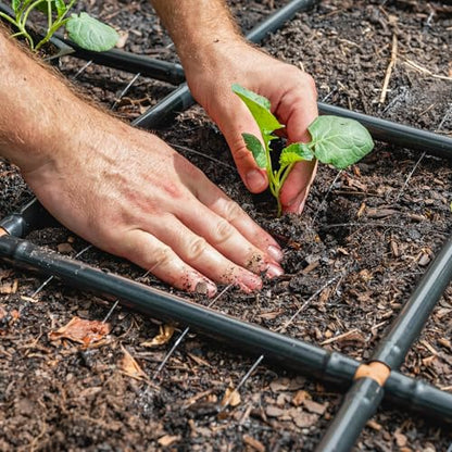 Garden Grid 2x6 | Garden Watering System for Raised Beds | Pre-Assembled | 1-Min Setup Garden Irrigation Kit; Full-Coverage, No Dry Spots; USA-Made; Lasts Years Longer Than Drip Irrigation, 22.5x66" - size: 2x6, style: Standard