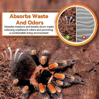 4 Pack Coconut Fiber Substrate, Natural Coco Coir Reptile Bedding | Reptile Substrate for Tortoises, Snakes, Hermit Crabs, Bearded Dragon and Turtles, Bioactive Terrarium Soil & Plant Substrate - color: 4 Pack