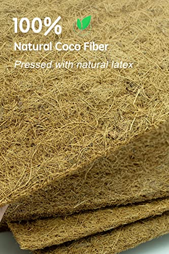 Coconut Fiber Mat, Yarrdfir 24 x 160 inch Natural Coconut Liners for planters Flower Basket, Natural Coconut Fiber mat, Garden Decoration, Animal pet pad, Reptile Carpet, Snow Mat (24 x 160) - size: 24 x 160