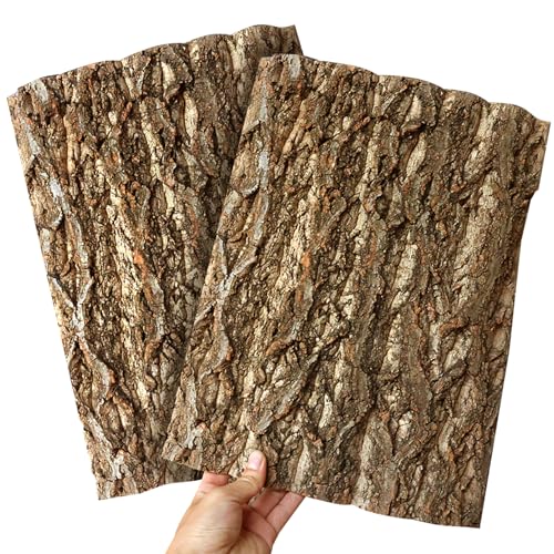 kathson 2PCS Thicker Cork Tile Background Bark 11.8 "L x 11.8" W x 1‘’ H Reptile Tank Terrarium Background Natural Reptile Climbing Mat for Spider Gecko Lizard Chameleon Bearded Dragon Snake - size: 11.8 "L x 11.8 " W x 1‘’ H