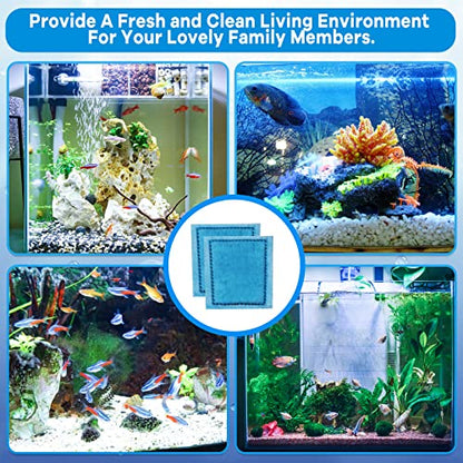 xbbwmrs 9 PCS Aquarium Filter Cartridge Compatiable with Aqua-Tech Filters (EZ-Change #3) Fish Tank Filter Cartridge Compatiable with Aqua-Tech 20-40 & 30-60 Power Filter - size: Fit EZ-Change #3 & Rite-Size C