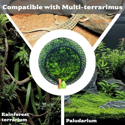 Reptile Hide with Strong Magnet, Mesh Spider Habitat for Enclosure, Amphibian Habitat Hideouts - Magnetic Hideout Cave for Jumping Spiders, Tarantulas, Reptile Hides and Caves Decorr