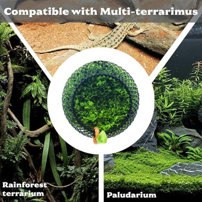 Reptile Hide with Strong Magnet, Mesh Spider Habitat for Enclosure, Amphibian Habitat Hideouts - Magnetic Hideout Cave for Jumping Spiders, Tarantulas, Reptile Hides and Caves Decorr