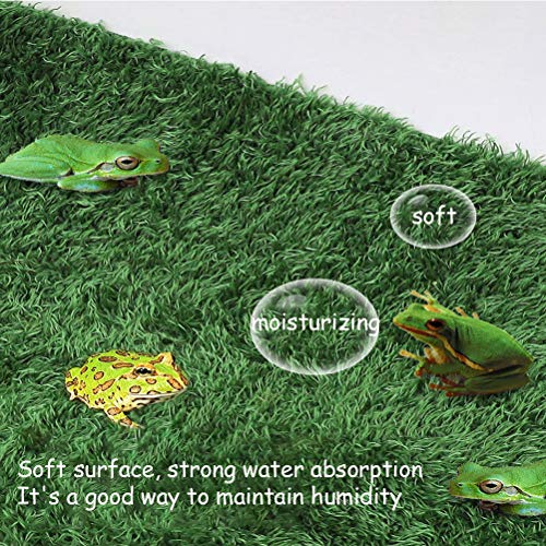 kathson 2pcs Reptile Carpet Terrarium Liner Tortoise Bedding Reptile Substrate Liner Mat Pet Cage Mats Supplies for Lizard Snake Bearded Dragon Gecko Chameleon Turtle Iguana (11.81 X 7.87 in) - color: 2PCS（M）：11.81 X 7.87 in