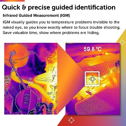 FLIR TG275 Thermal Imaging Camera with Bullseye Laser: High Temp Infrared Camera for Automotive Diagnostics - style: TG275