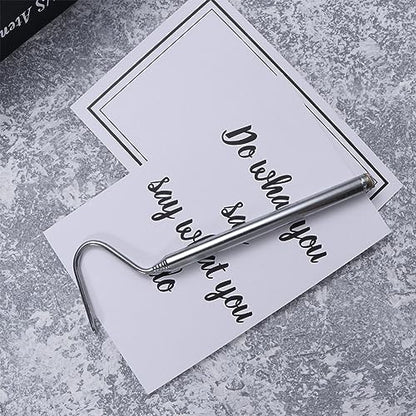Totority Stainless Steel Retractable Snake Hook Tool Professional Reptile Supplies for Snakes and Reptiles Easy to Carry Duckbill for Safe Handling
