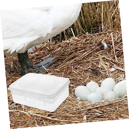 TOYANDONA 16-Hole Plastic Reptile Egg Incubator Hatching Box for Gecko and Lizard Eggs Sturdy Reptile Breeding Tray Lid for Accessories