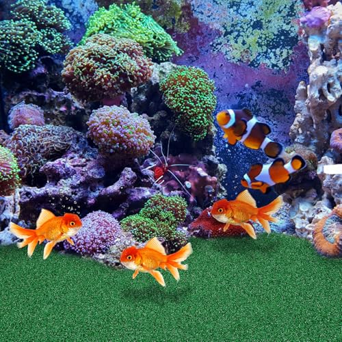 Didiseaon Turtle Basking Platform Turf, Lifelike Artificial Grass for Fish Tank, Tortoise Climbing Platform, Fake Turf Decor for Aquarium and Reptile Terraces, 19. 7 X 9. 8 Inch