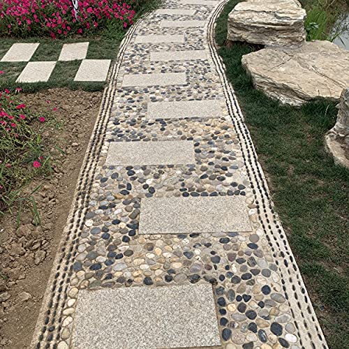 FANTIAN 40 lbs Large River Rocks for Outdoor Landscaping, 2-3 Inch Natural Decorative Pebbles for Potted Plants Aquarium Fountain Garden Rocks and Yard Paving Stones - size: 2-3 Inch, style: 40 Pounds