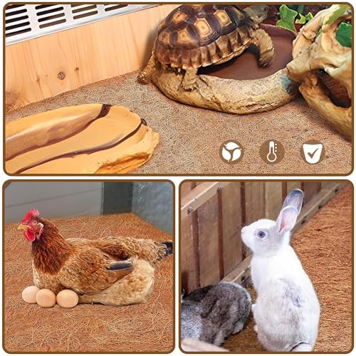 Natural Coco Liner Roll-15.7x78.7 Inch Coconut Coir Liner Sheets Coco Mat for DIY Flower Basket Liner Pet Pad Reptile Carpet Moss Pole（2 Rolls） - size: 40cmx200cm