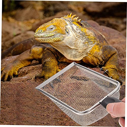 KESYOO Reptile Shovel Substrate Scoop for Tortoise Lizard Snake Scorpion Stainless Steel Sieve Easy Cleaning