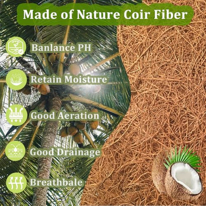2 Pack Round Coco Liners for Hanging Basket Replacement Coconut Fiber Liner for Garden Decoration Flower Pot (16 inch) - size: 16 inch