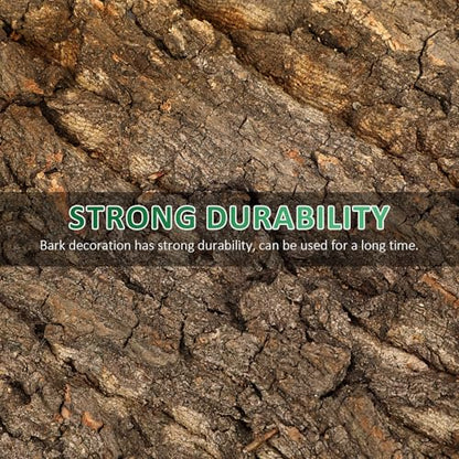 Reptile Bark Background Decor, Terrarium Tree Bark Background 2pcs, 11. 8x7. 8" Natural Climbing Platforms for Bearded Dragon Snake Lizard Spider Habitat Cage Tank Enclosure Accessories