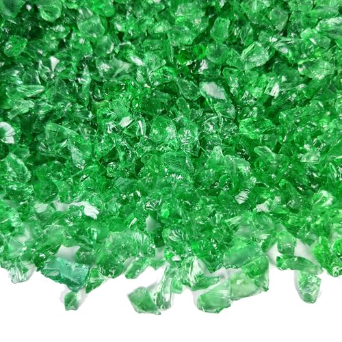 1.3 LB Crushed Glass Sand Broken Fire Glass Pieces for Crafts,Light Green | Crush Terrarium Rocks Stones,Fire Pit,Crafts,Resin Arts,Succulents,Vase Fillers,Candle Holder Filler - color: Light Green