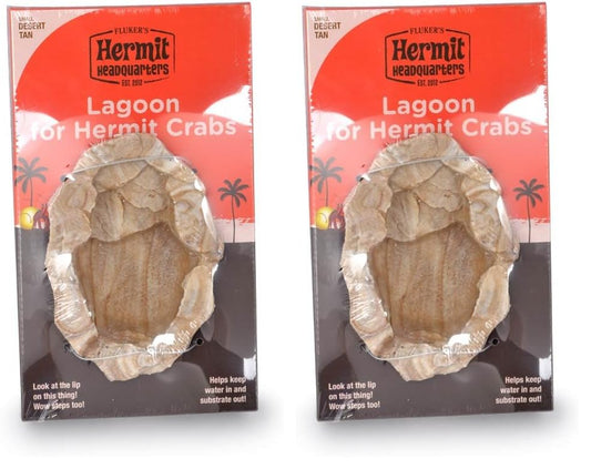 Fluker's Lagoon for Hermit Crabs, Water Bowl with Steps (Pack of 2) - size: 2 Pack
