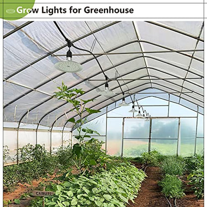 Outdoor LED Grow Light, 12-Light Full Spectrum Grow Light Strip, Waterproof Plant Growing Lamps, UL Certified String Grow Lights for Greenhouse Garden, 41FT Outdoor Grow Light for Veg Seedling - size: 12 Light without Timer