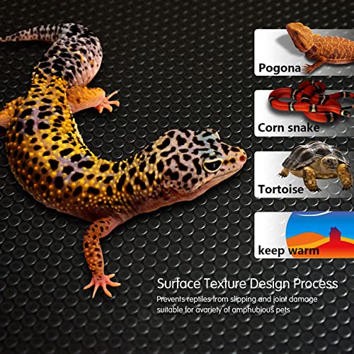 Reptile Substrate Mat Terrarium Liner 2PCS 36 * 18 inch, Bearded Dragon Tank Accessories Reptile Tank Carpet Bedding Non-Adhesive for Leopard Gecko Snake, Lizard and Tortoise