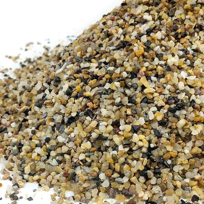 FANTIAN 2 lbs Aquarium Sand. 1/16 Inch Fish Tank Coarse Sand | Natural River Rocks, Decorative Pea Gravel for Turtle Substrate, Terrariums, Vase, Plant, Drainage, Outdoor Garden - size: 1/16 Inch
