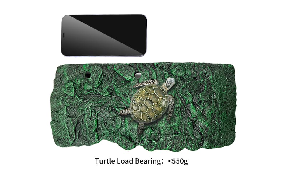 Minidiva Turtle Floating Platform, Floating Turtle Dock Rectangular Turtle Dock Polyurethane Foam Aquarium Floating Decorative Deck Climbing Brazilian Turtle (Large) - size: Large