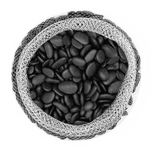 Royal Imports River Rocks, Aquarium Gravel – Black 1"- 1.5" - 5 lbs | Decorative Ornamental Vase Filler Pebbles for Potted Plants, Terrariums, Vases, Succulents, Fish Tank Gravel, DIY & Crafting