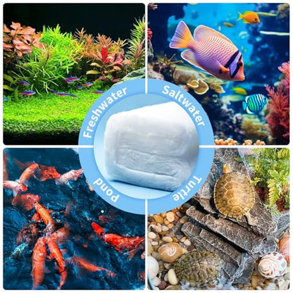 Aquarium Filter Floss Fish Tank Filter Media Aquarium Filter Pad for Fish Tank, Ponds,Garden, Saltwater,Fershwater,Plant, Trutle(39.37x3.94in White)