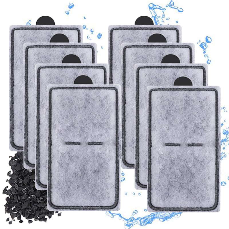 8 Packs PF-S Aquarium Replacement Filter Cartridges Compatible with Top Fin Silenstream PF10 Power Filters Fish Tank Filter Cartridge - size: 8 Packs