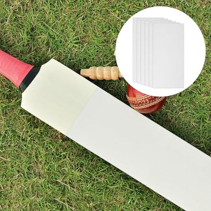 6 Pack Cricket Bat Protection Sheet, Transparent Cricket Bat Tape | High Viscosity Fiberglass Anti Scuff Sheet Tape Clear Face Cover for Cricket Bat Care
