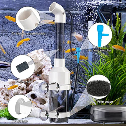 Fish Egg Incubator and Tumbler: Aquarium Cichlid Hatchery with Inbuilt Air Pump - Isolation Breeding Box, Small Fish Net and Tweezer