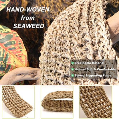 Bearded Dragon Hammock Lizard Tank Accessories Reptile Lounger Amphibian Habitat Décor for Chameleon, Geckos, Snakes, Hermit Crab, Lguana Reptiles, Tortoises - size: 17"T