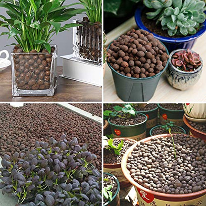 2LBS Leca Expanded Clay Pebbles Hydroponics Supplies for Indoor Garden Plants (2LBS) - size: 2LBS