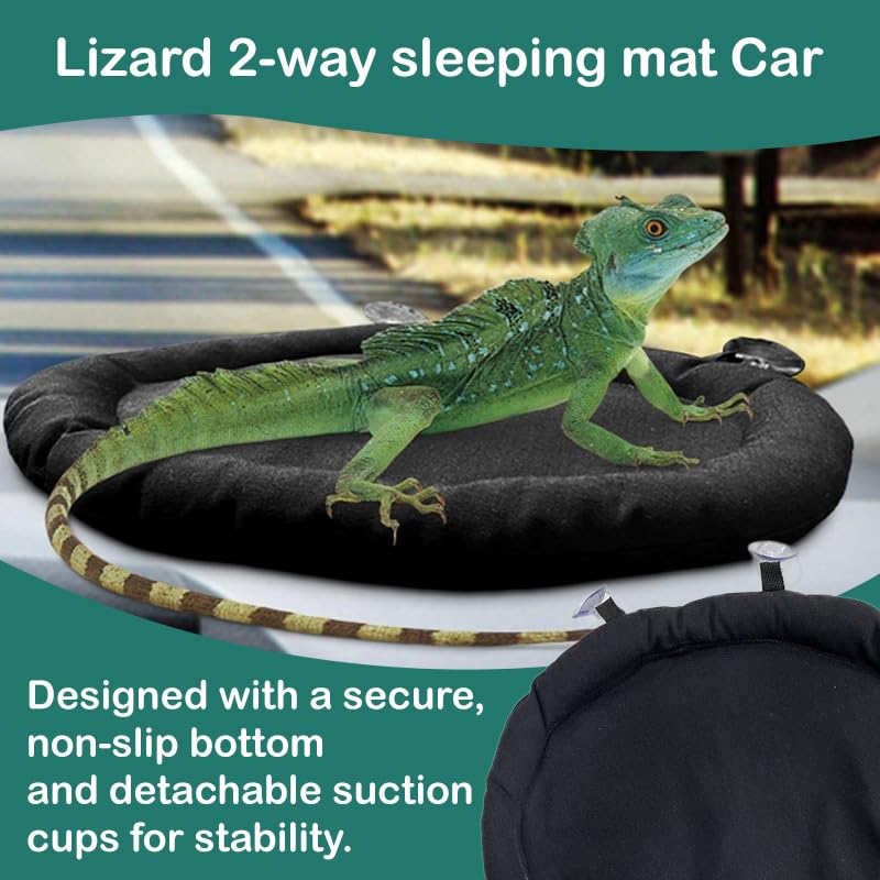 Lizard 2-Way Sleeping mat Car/Landscape Tank Lizard car Hammock Small Animal Support Bed Suitable for Small Animals Hamsters Chinchillas mice Birds Mane Lion Lizards Kittens