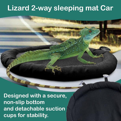 Lizard 2-Way Sleeping mat Car/Landscape Tank Lizard car Hammock Small Animal Support Bed Suitable for Small Animals Hamsters Chinchillas mice Birds Mane Lion Lizards Kittens