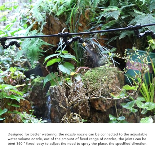 Automatic Reptile Mister Humidifier, Adjustable Nozzle Double Pump Smart Misting System Reptile Fogger Humidifier Plants for Rainforest Plants Amphibian
