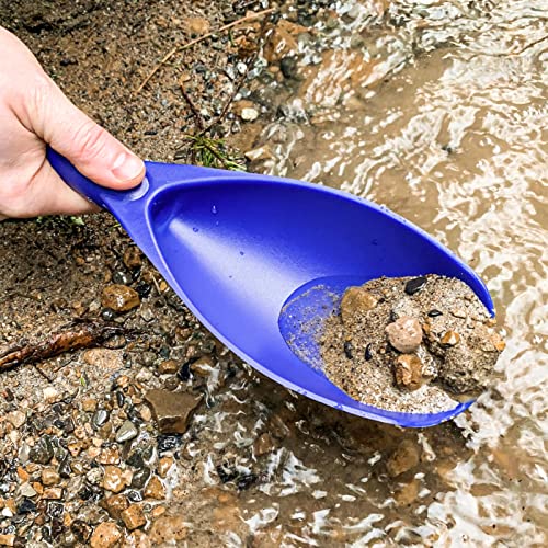 ASR Outdoor 12.5 Inch Prospecting Large Sand Scoop Plastic Trowel for Metal Detector Gold Panning, Blue - color: Blue
