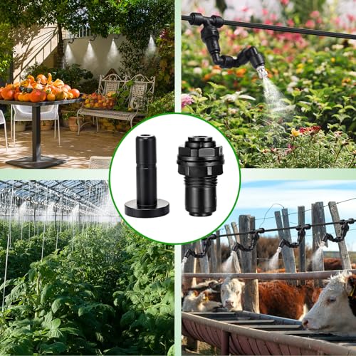 12 Pack 1/4" Bulkhead Fittings Push-to-Connect Fittings,6 Bulkhead Connectors 6 End Plugs,Reptile Mister System Quick Connect Fittings for Aquarium,Vivarium,Irrigation,Reverse Osmosis System - size: 12 Pack 1/4" Bulkhead Fittings Kit