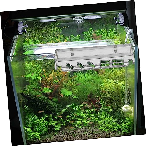 Mikikit Acrylic Aquarium Tool Holder Rack Storage Magnetic Cleaner Fish Tank Cleaning Tool Stand