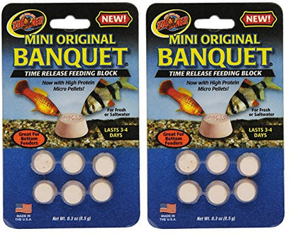 Zoo Med Laboratories AZMBB2 Mini Banquet Block Feeders, 12 Count - size: 6 Count (Pack of 2)