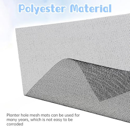 20PCS Flower Pot Hole Mesh Pad Drainage Screen Succulent Bonsai Mesh | Potting Mat Bonsai Mesh, Pots Substrate Barrier Plants Screen Mesh, Plant Pots Drainage Meshes, Preventing Soil Leakage