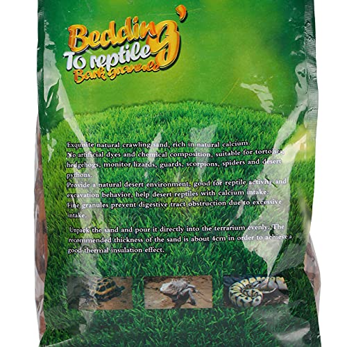flexman 1Bag Reptile Bark Chips, 650g Forest Terrain Bark Fine Chips Bedding Brick for Lizards Tortoises Snakes Geckos Frogs (Brown) - size: small particles