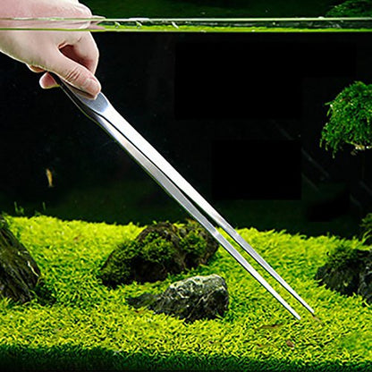 Aquarium Aquatic Plant Trimmer Sets Garden Bonsai Tweezers Fish Tank Algae Scrapers Cleaning Kits Water Plant Scissors Shears Clipper Tweezers for Feeding Reptiles Snake Lizards Spider